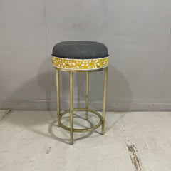 Handmade Indian Furniture Mother of pearl Bar Stool 45x45x70 cm