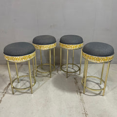 Handmade Indian Furniture Mother of pearl Bar Stool 45x45x70 cm