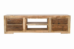 Mango Classic Handmade Carved Solid Wood TV Unit