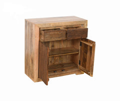 Mango Classic Handmade Carved Solid Wood Cabinet With Drawers