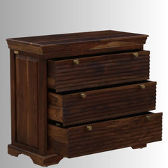 Colonial Handmade Carved Solid Mango Wooden Chest of Drawers (Brown)