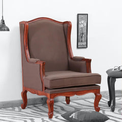 Occasional Mango Wooden Upholstered Accent Chair Sofa