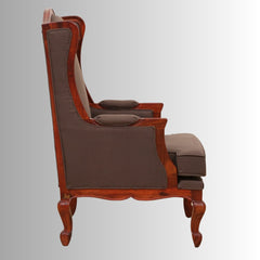 Occasional Mango Wooden Upholstered Accent Chair Sofa