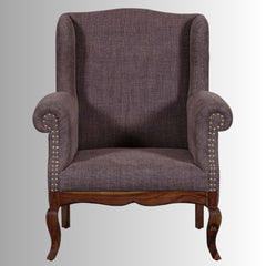 Occasional Mango Wooden Upholstered Accent Chair Sofa