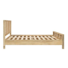 Rattan Elegance Series Mango Wood King Sized Bed Frame in Natural Finish