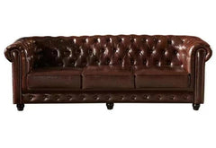 Chesterfield Leather Armchair Sofa Leather Lounge Couch 3 Seater CHSE21