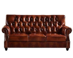 Chesterfield Leather Armchair Sofa Leather Lounge Couch 3 Seater CHSE20