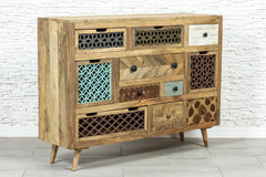 Vivid Sahara Contemporary chest of drawers dresser sideboard 11 drawers