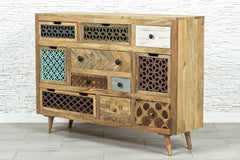 Vivid Sahara Contemporary chest of drawers dresser sideboard 11 drawers