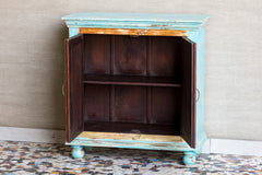 Moroccan Mosaic Handmade Mango Wood 2 Doors Cabinet in Blue