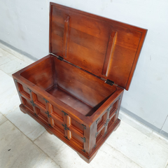 Handmade Indian Furniture Solid Wood Metal Fittings Blanket Box 130x80x75cm