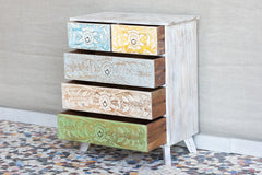 Vivid Sahara Contemporary chest of drawers dresser Cabinet 5 drawers