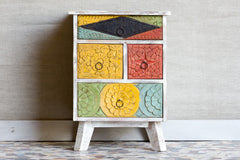 Vivid Sahara Contemporary chest of drawers dresser Cabinet 4 drawers