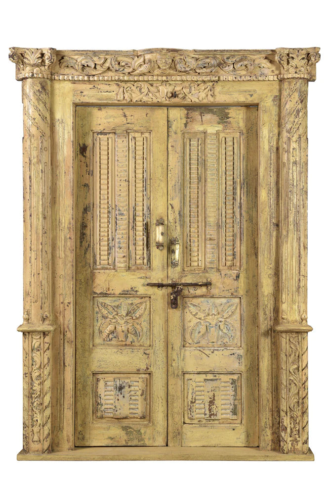 Indian Furniture Antique Old Door 210Cm