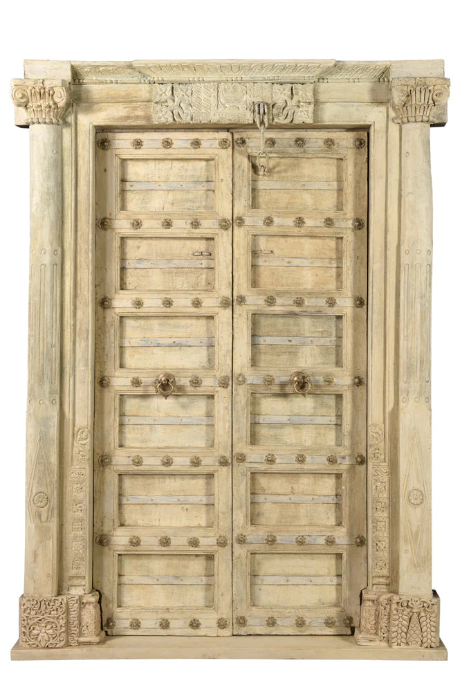 Indian Furniture Antique Old Door 207Cm