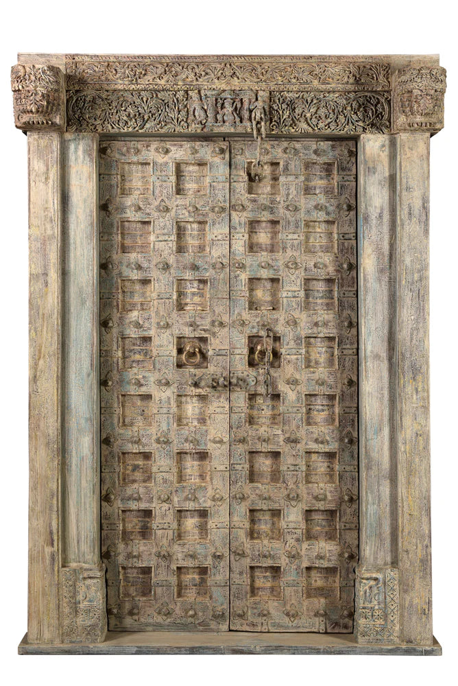 Indian Furniture Antique Old Door 223Cm