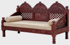 Indian Furniture Classic Vintage folk carved traditional Sofa Set with Center table