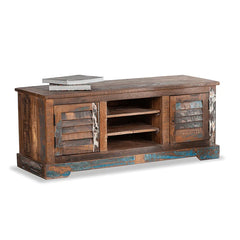 Salvage Reclaimed Wooden Rustic Colors TV Unit