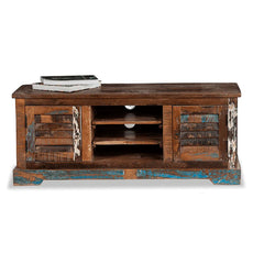 Salvage Reclaimed Wooden Rustic Colors TV Unit