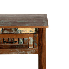 Liberty Reclaimed Wood Console Hall Table With Drawers