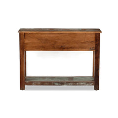 Liberty Reclaimed Wood Console Hall Table With Drawers