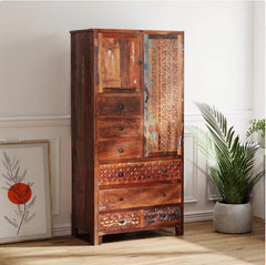 Rustica Solid Wooden Reclaimed Wardrobe Armoire