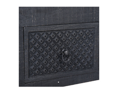 Hand Carved Solid Wood 4 Drawer Console Hall Table 35