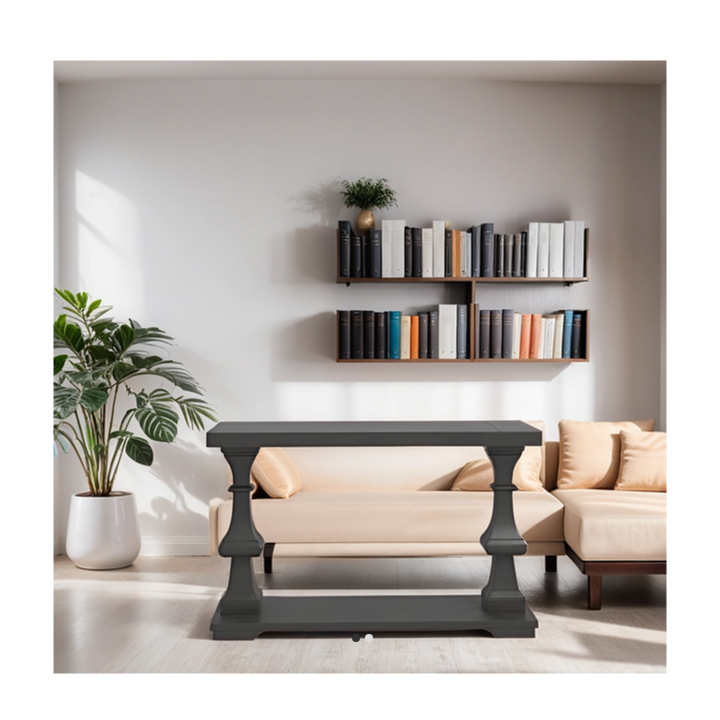 French Provincial Style Pillar Console Table 40
