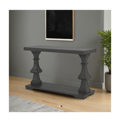 French Provincial Style Pillar Console Table 40