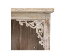 Indian Hand Carved Solid Wood Bookshelf B40