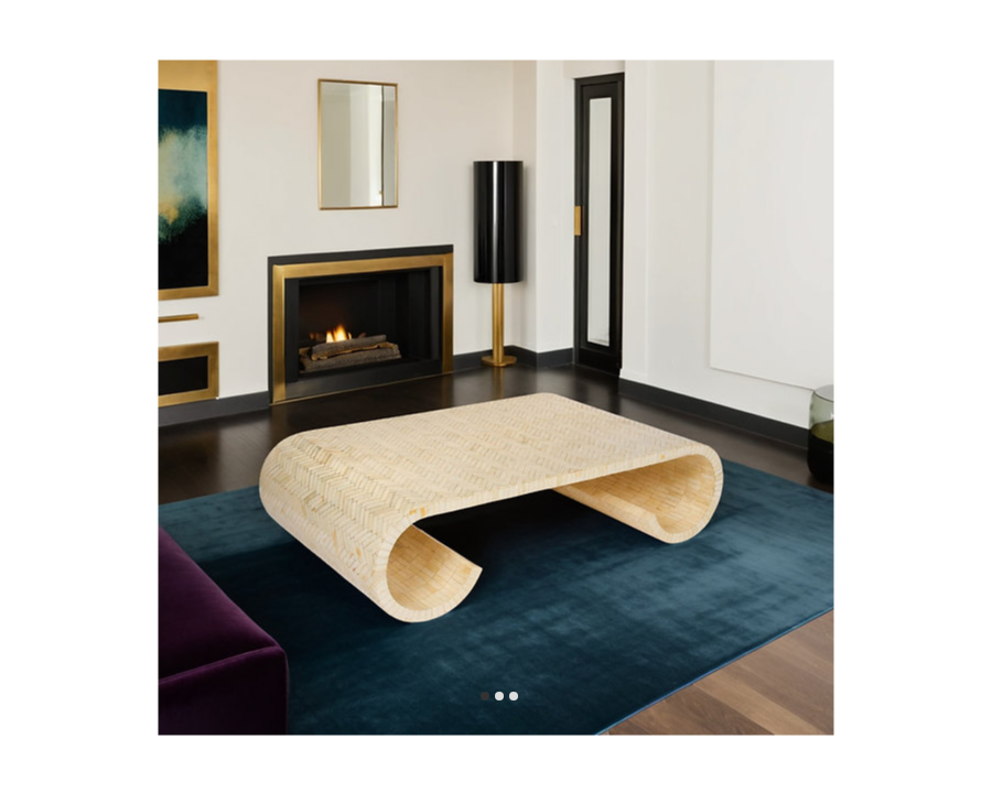 Bone Inlay Coffee Table C74