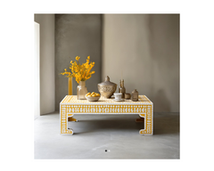 Bone Inlay Coffee Table C75