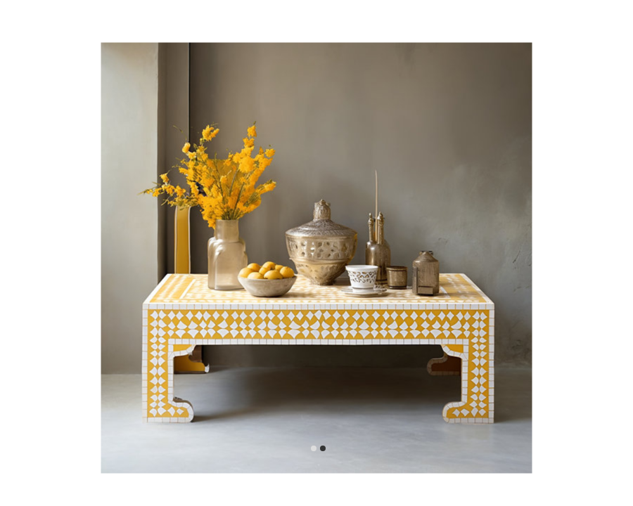 Bone Inlay Coffee Table C75