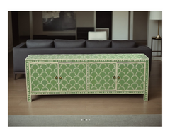 Bone Inlay Scalloped Pattern TV Unit 39