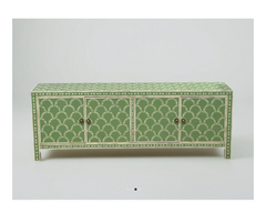 Bone Inlay Scalloped Pattern TV Unit 39