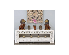Indian Hand Carved Solid Wood TV Unit 44