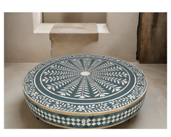 Bone Inlay Round Coffee Table C78