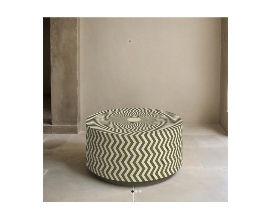 Bone Inlay Round Coffee Table C79