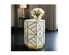 Bone Inlay Side Table 19