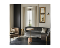 Bone Inlay Striped Pattern Side Table 21