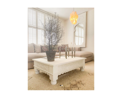 Indian Hand Carved Solid Wood Coffee Table C83