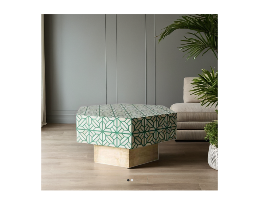 Bone Inlay Coffee Table C86