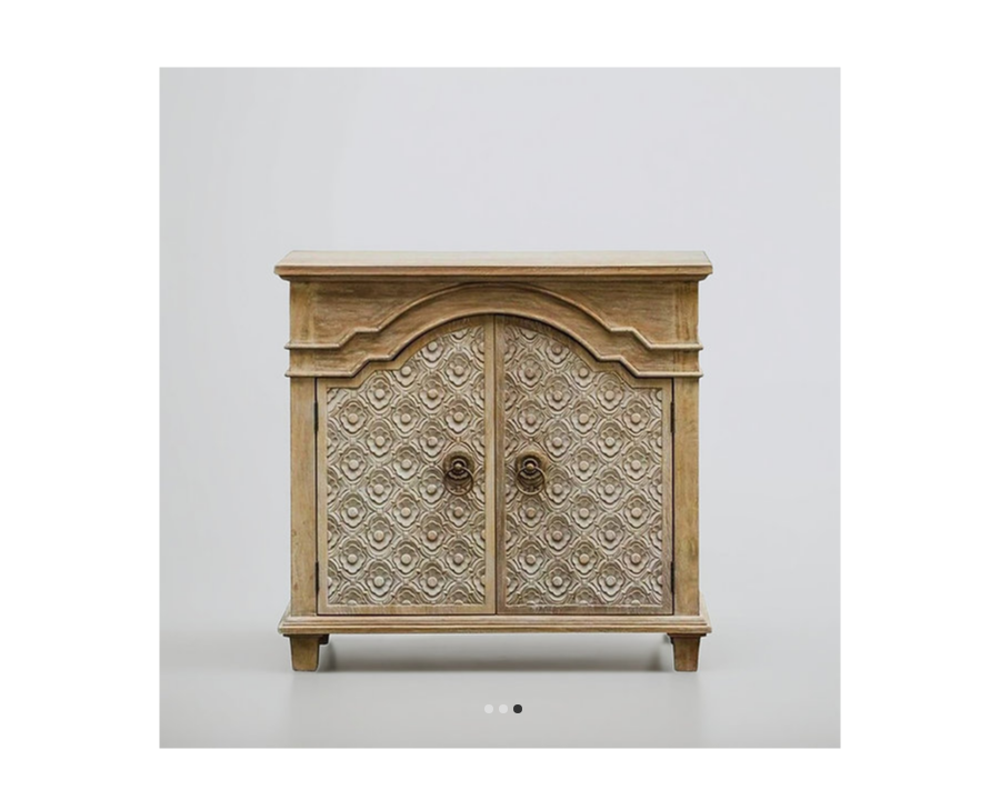 Indian Hand Carved Solid Wood Cabinet D77