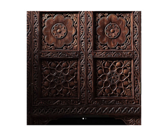 Indian Hand Carved Solid Wood Cabinet D89