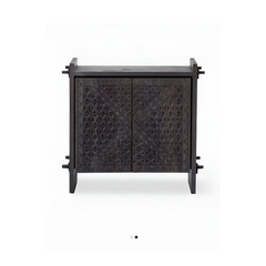 Indian Hand Carved Solid Wood Cabinet D91