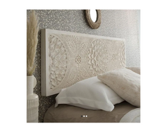 Hand Carved Bed Headboard Bed Head White H29