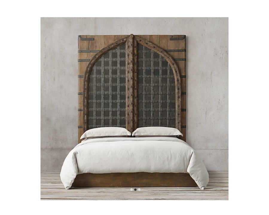 Door Style Hand Carved Bed Headboard Bed Head H30