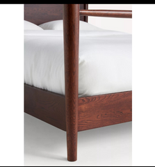 The Attic Jodhpur Solid Wood King Size Bed Walnut 02