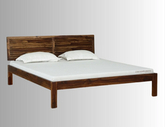 Indian Hand Carved Sheesham Wood Bed Frame King Size 153