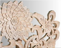Indian Hand Carved Mango Wood Bed Frame King Size 156